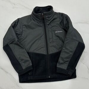 Columbia Charcoal and Black kids Fleece Jacket